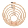 thumbnail image 1 of 6pcs Embroidery Hoops Plastic Circle Cross Stitch Ring for Art Craft Sewing, 1 of 8
