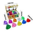 thumbnail image 3 of Diving Treasure Box Set | Plastic Imitation Crystal Diamonds | Pool Training Game for Water Activities | Pirate Treasure Chest Design | Multicolor Jewels | Portable | 11 Pcs | 7.5x5.2x5cm, 3 of 6