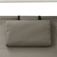 thumbnail image 4 of vidaXL Chaise Longue Double avec Auvent Textilène Taupe, 4 of 5