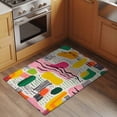 thumbnail image 2 of 2x3 Ft Entryway Area Rug, Contemporary Color Block Kitchen Rug Runner Washable Floor Mat, Striped Abstract Art Non Slip Indoor Door Mat Throw Carpet for Bathroom Living Room Bedroom, 2 of 8