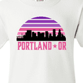 thumbnail image 4 of Inktastic Portland Oregon Retro Sunset Skyline Youth T-Shirt, 4 of 5