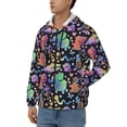 thumbnail image 3 of Naloa Colorful Animals Men’s Hoodies, Zip up Hoodie, Sweatshirts,Hoodies for Men Sizes S-3XL-X-Large, 3 of 5