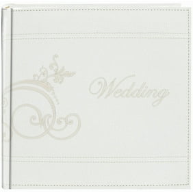 mbi silver wedding photo album 9 75 x6 75 walmart com