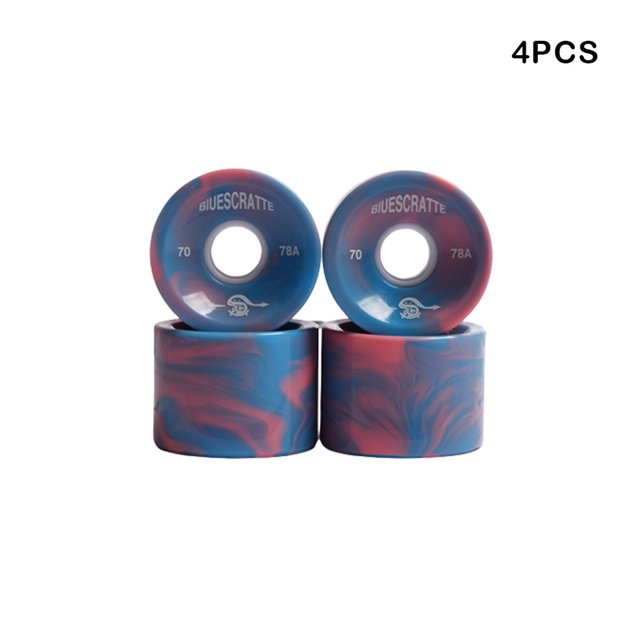 4 Pièces Roues de Planche à Roulettes en Cuir Longboard Couverture Cruiser Remplacement de Rechange Amovible Planche de Skate Extérieure Mobile Réparation Fixation Type 1