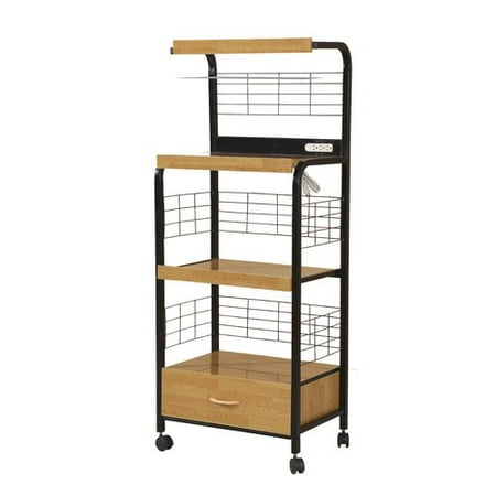 Home Source Black Metal Microwave Cart Frank Home Source Black Metal Microwave Cart Frank