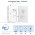 thumbnail image 6 of JcBlaon Outlet Extender Splitter Surge Protector with 4 USB Ports (2 USB C), Multiple Plug Wall Outlet, Multi Outlet Plug in Wall Adapter Power Strip for Indoor, 6 of 11