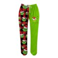 thumbnail image 4 of Christmas Pants for Women High Waisted Baggy 2024 Cinch Bottom Sweatpants Gym Jogger Holiday Petite Lounge Pants 05-Green XXL, 4 of 4