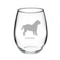 thumbnail image 1 of Griffon Beige Deep Etched Stemless Red Wine Glass, 1 of 1
