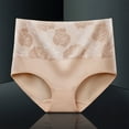 thumbnail image 3 of Inglocry Leakproof Panties, Leak Proof Underwear For Women, High Waist Leakproof & Comfortable Panties Beige 4XL, 3 of 4