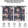 thumbnail image 2 of Blackout Kids Curtains,Pioneer Flower Floral Print Pattern Childrens Insulated Curtains Set Of 2,Bedroom Essentials,Toddler Room Decor 42"x54", 2 of 5