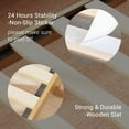 thumbnail image 4 of LIFEMENT King Classic Wood Platform Bed Frame with Headboard, Solid Wood, No Box Spring Needed, Easy Assembly, Minimalist Modern Design, Under Bed Storage, Natural, 4 of 8