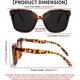 thumbnail image 2 of Retro Square Polarized Sunglasses Women Men Oversized Vintage Shades B2600, 2 of 3