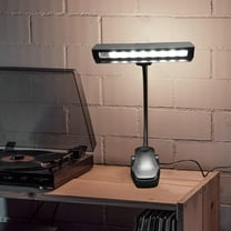 STRANDCHIC LED Clip Reading Light Black for Bedside Table and Office Use
