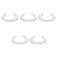 thumbnail image 2 of Miangastore 5pcs Creative Pearl Alphabet Patches Sewing Applique Iron On Craft Making Patch, 2 of 8