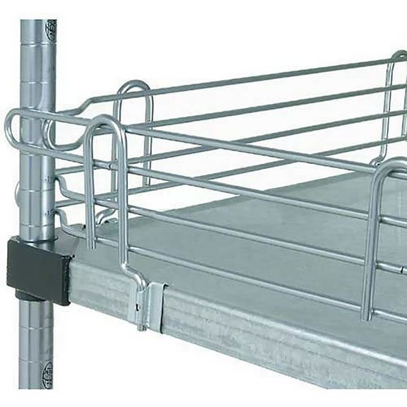 Nexel SL30C Chrome Ledge 30""L X 4""H for Solid Shelves
