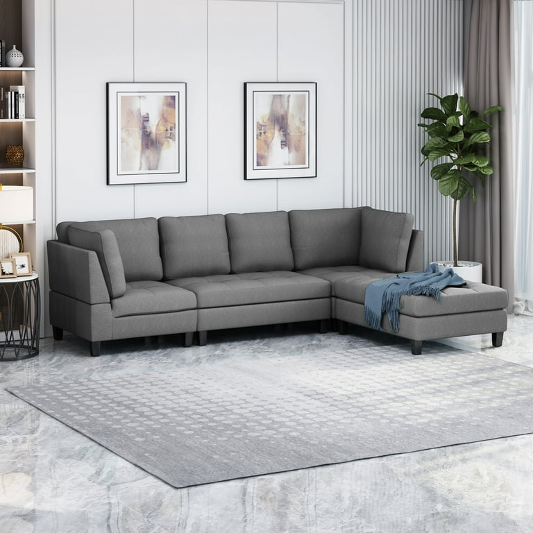Tilden fabric gray power reclining sectional sofa deals