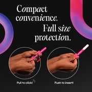 Kotex Click Compact Tampons, Super Plus, Unscented, 45 Count