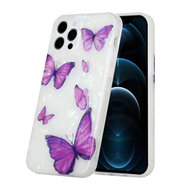 Dteck Case For Apple Iphone 11 Pro Max 6 5 Inch Shockproof Flower Butterfly Patterned Case Rubber Soft Tpu Back Phone Protective Cover Purple Butterfly Walmart Com Walmart Com