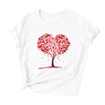 thumbnail image 2 of VKOYWKM Love Heart T-Shirts Women Valentine's Shirts Romantic Love Graphic Tees Short Sleeve Loose Fit Spring Tops Holiday Crewneck Valentine's Day Shirt, 2 of 6