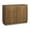 Greige, variant on Potomac Sideboard with Adjustable Shelf in Walnut - Teamson Home : 3 Drawer 1 Door Wood Storage Cabinet for Dining Room Scandinavian Style