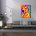 thumbnail image 4 of Epic Graffiti 'Colorful Dog'  by Rebecca Wang Art Canvas Wall Art, 40" x 54", 4 of 8