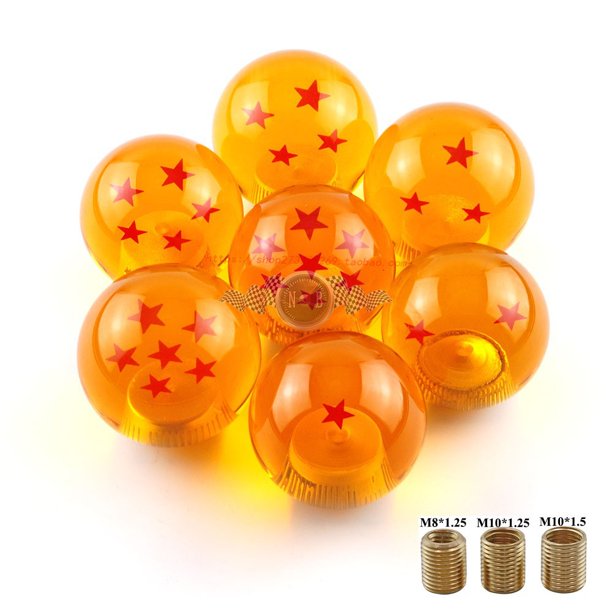 Accesorios para coche, modificación de cabezal de cambio, Universal, Bola de siete estrellas, Dragon Ball, 1-7 estrellas, cabezal de palanca de cambios manual