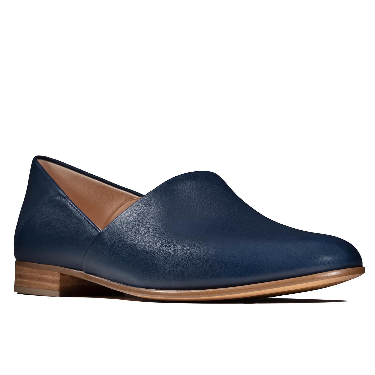 clarks pure tone blue leather