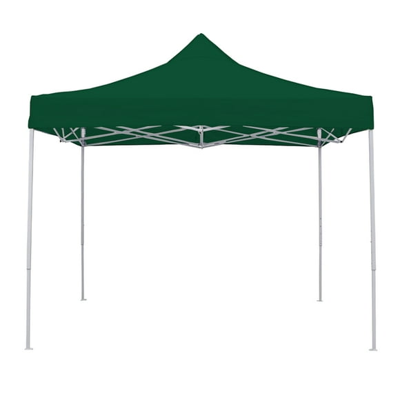 Ilios Innova | Toldo Plegable Verde 2x2 Carpa para Exteriores Resistente al Clima, Impermeable, Estructura de Hierro y Tela Oxford 600D.