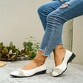 thumbnail image 4 of YOUYEDIAN Women's Lightweight Fashion Rhinestone Wedge Shoes, Glitter Ballet Pumps,Comfortable Orthopedic Slip-On Round Toe Low Heel Casual Shoes Low Heel Beige, 4 of 6