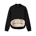 thumbnail image 6 of UAMVSH Mock Neck Sweatshirt for Women Fleece Sherpa Lined Pullover Tops Comfy Soft Long Sleeve Thermal Tops for Cold Winter, 6 of 7