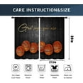 thumbnail image 3 of Basketball Sports Kitchen Window Curtains 2 Panels 27.5W x 39H Rod Pocket Quotes Inspirational Motivational Bible Christian Teen Boys Short Small Door Decor Bathroom Drapery Treatment, 3 of 6