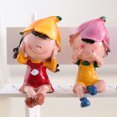 thumbnail image 3 of Resina Hear No See No Speak No Cute Doll Estatua Adornos Hogar Escritorio Estante Decoración Regalo matsuzay HA039319-00, 3 of 6