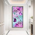 thumbnail image 2 of (Big Size) 5D Diamond Painting Butterfly Flower Full Round Drill Mosaic Decor, 2 of 10