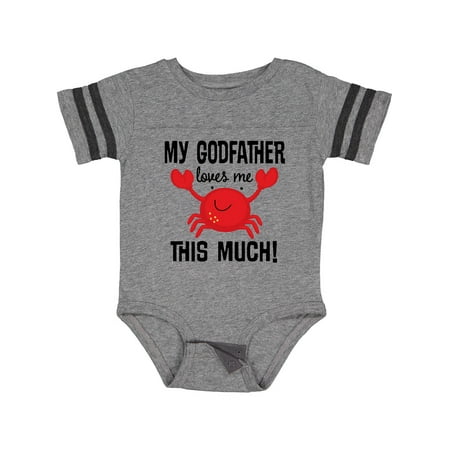 

Inktastic My Godfather Loves Me Godchild Gift Baby Boy or Baby Girl Bodysuit