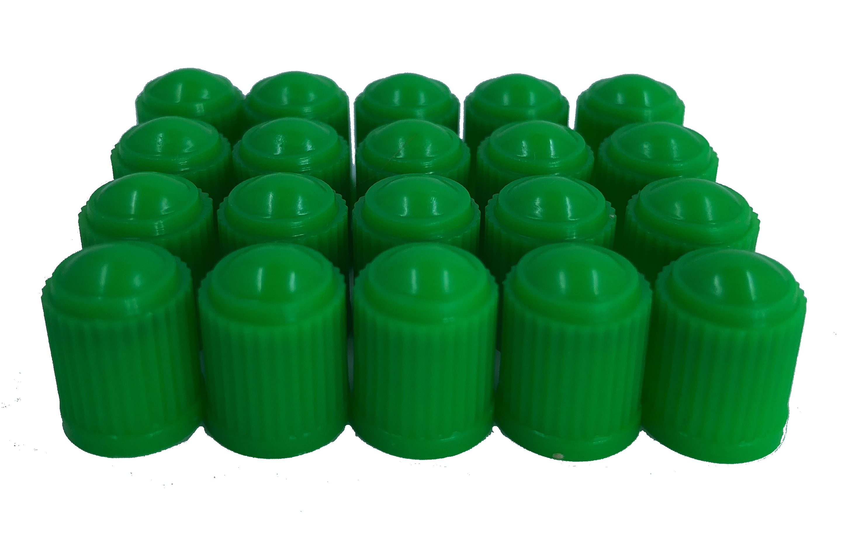 KEX Green Valve Stem Caps with Inner Seals for Nitrogen filled Tires 20