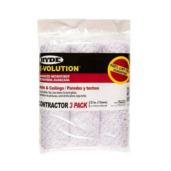 Une Housse de Rouleau en Microfibre Richard Tools 47301 9 x 0,5 Po Hyde Siest E-Volution &44; Pack de 3