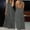 *Gray, variant on U Women's Halter Neck Open Back Maxi Dress, Flowy A-Line Boho Beach Vacation Summer Dress White,Women's Plus S