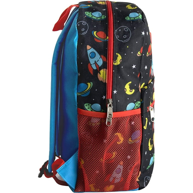 Trail Maker Boy's 6 in 1 Backpack with Lunch Bag, Pencil Case, and Accessories