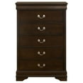 thumbnail image 3 of Louis Philippe 5-drawer Bedroom Chest Cappuccino, 3 of 11