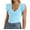 Light Blue, variant on Olyvenn Women's Summer Sleeveless Tops V Neck Ruffle Shirts Ribbed Knit Tank Top Sexy Blouse Ladies Clothes 2025 Light Blue M