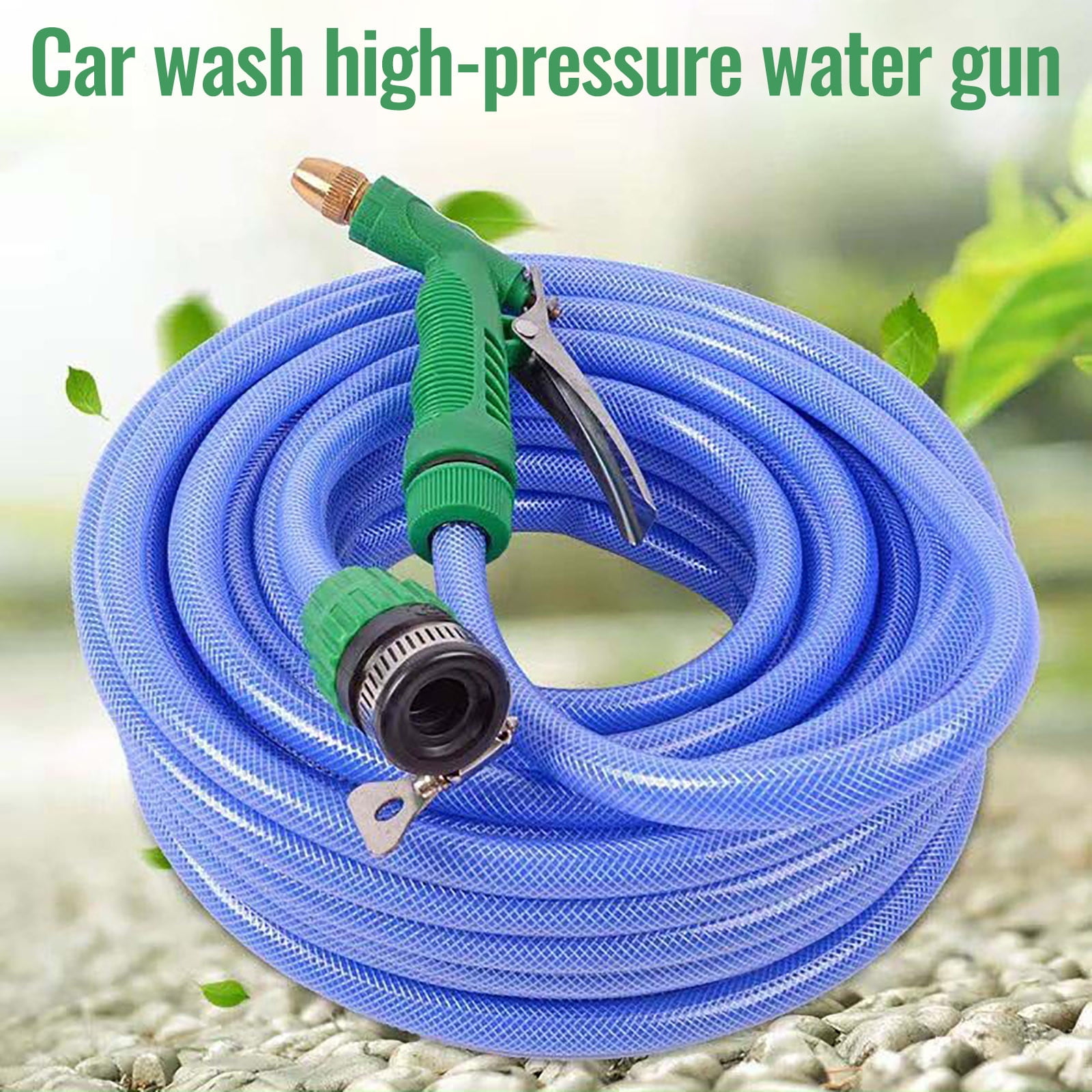Qholemyo High Pressure Nozzle With Pipe Connector Plastic Hose Sprayer For Car Washing And Garden Watering
