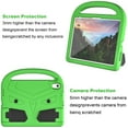 thumbnail image 4 of Elehold Kids Rugges Case Copmaptible with iPad 10th Generation 10.9" 2022, Red Hard PC+Sold TPU with Shock Full Body Protection Kickstand Folio Stand Handle Children Friendly Case, Green, 4 of 10