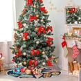 thumbnail image 4 of FMSHPON Jungle Fruits Xmas Christmas Tree Skirt Stand Mat for Holiday Party Decoration Indoor Outdoor 48 inches, 4 of 6
