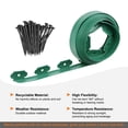 thumbnail image 4 of Uxcell Garden Edging - 60 Feet Plastic Landscape Edging Border with 54 PCS Spikes (3 Set of 20FT x 2IN, Green), 4 of 7