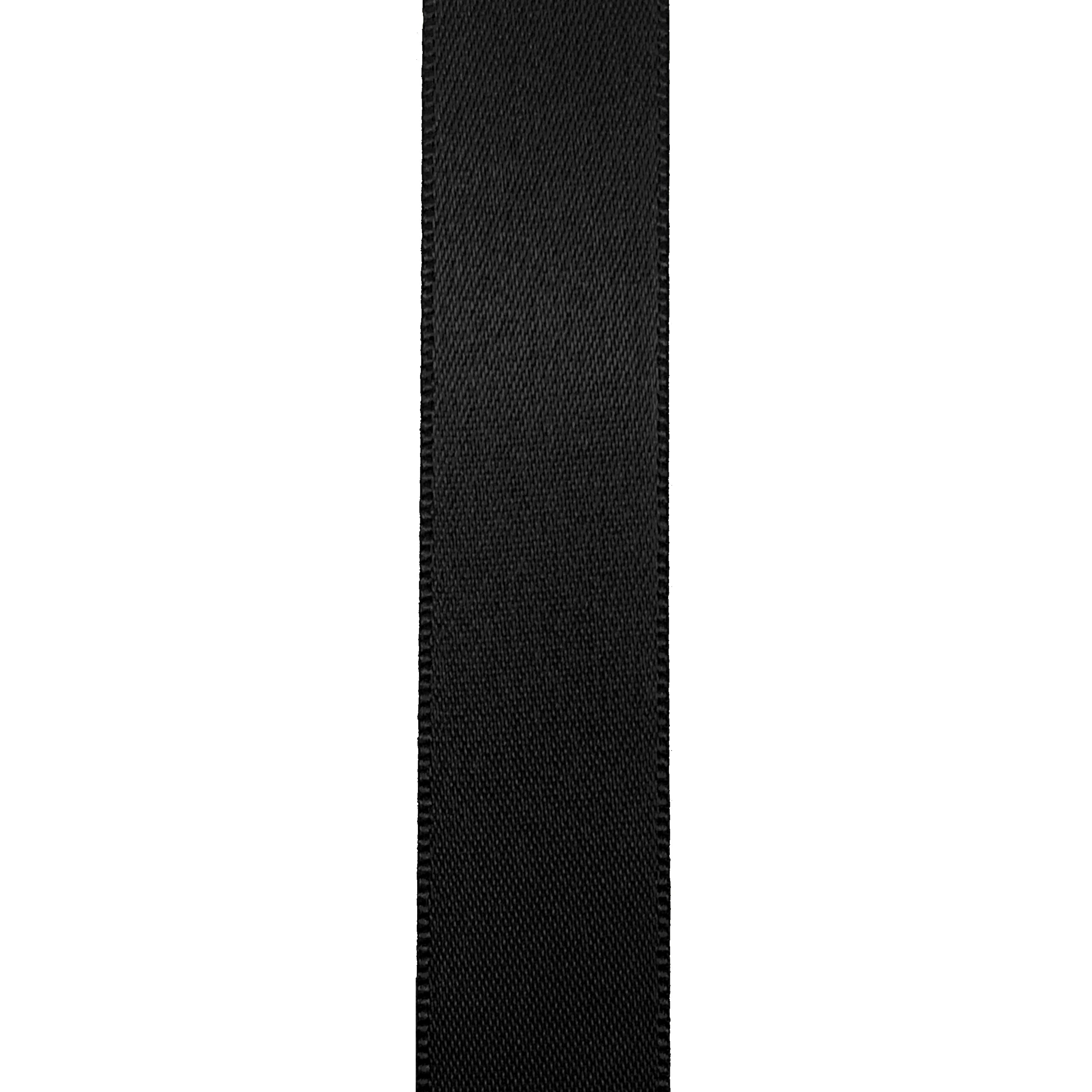 Black Single Face Satin Ribbon, 5/8" x 100 Yards by Gwen Studios