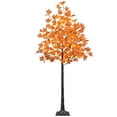 thumbnail image 1 of LIGHTSHARE Érable Artificiel 6 Pieds 120LED Blanc Chaud Décorations d'Automne Intérieur Extérieur, Orange, 1 of 9