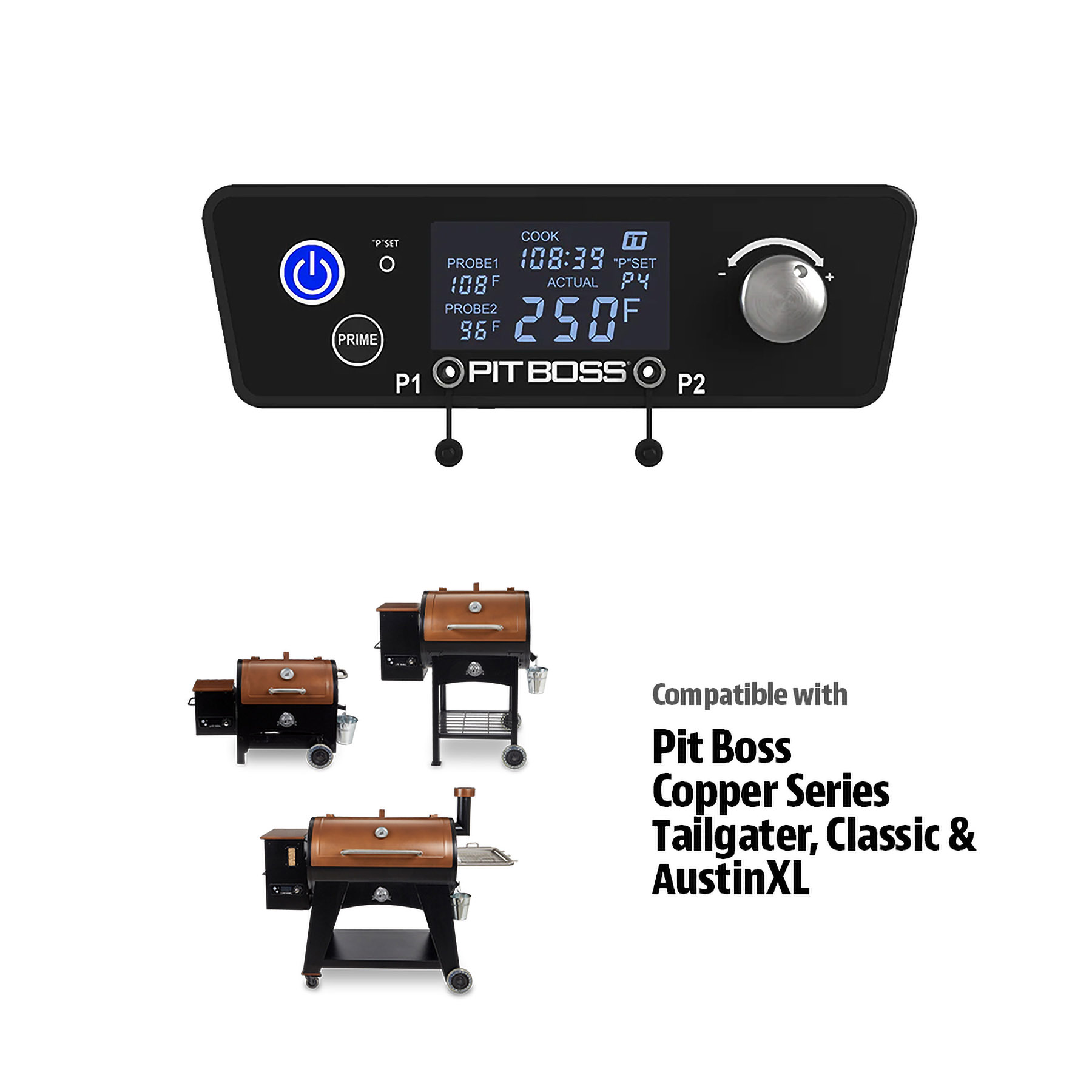 Pit Boss Legacy Wi-Fi® and Bluetooth® Controller - Grill Attachment, Copper Series - image 2 of 3