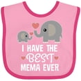 thumbnail image 3 of Inktastic Best Mema Ever Grandchild Boys or Girls Baby Bib, 3 of 4
