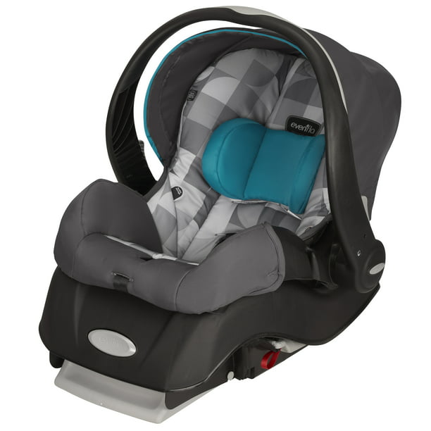 Evenflo Embrace 35 Lbs Infant Car Seat Geometric Blue Com - How To Install Evenflo Infant Car Seat Base