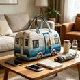 thumbnail image 3 of ZhangC 3D Printed Quilted Travel Duffle Bag, 9x9x18 Inches Camping Outdoor Boho Travel Weekend Bag, Carry-On Overnight Luggage Bags Gym Tote, 3 of 6